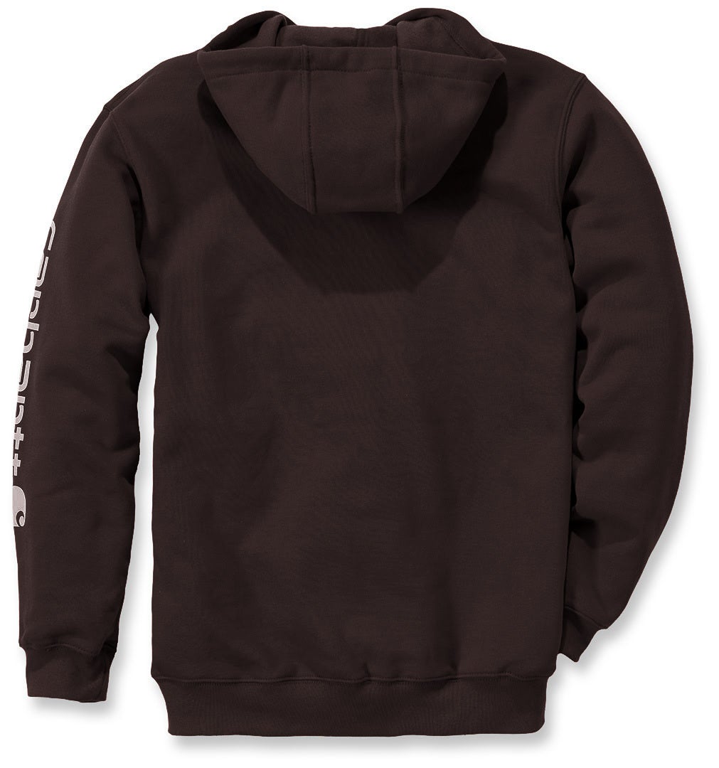 Carhartt Midweight Sleeve Logo Hættetrøje mørkebrun M Figur 2