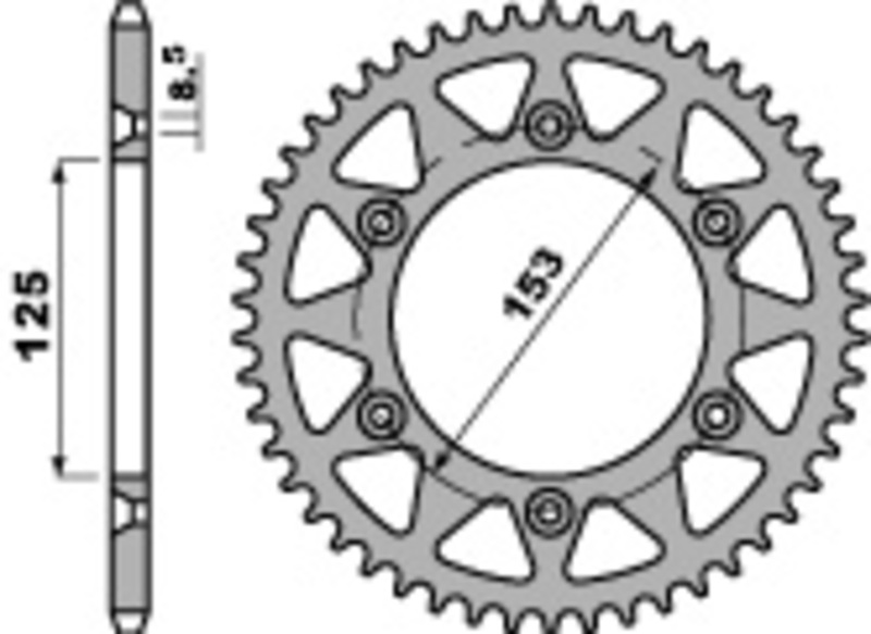 PBR Standard C45 Bakdrev i stål 289 - 520 Figur 1