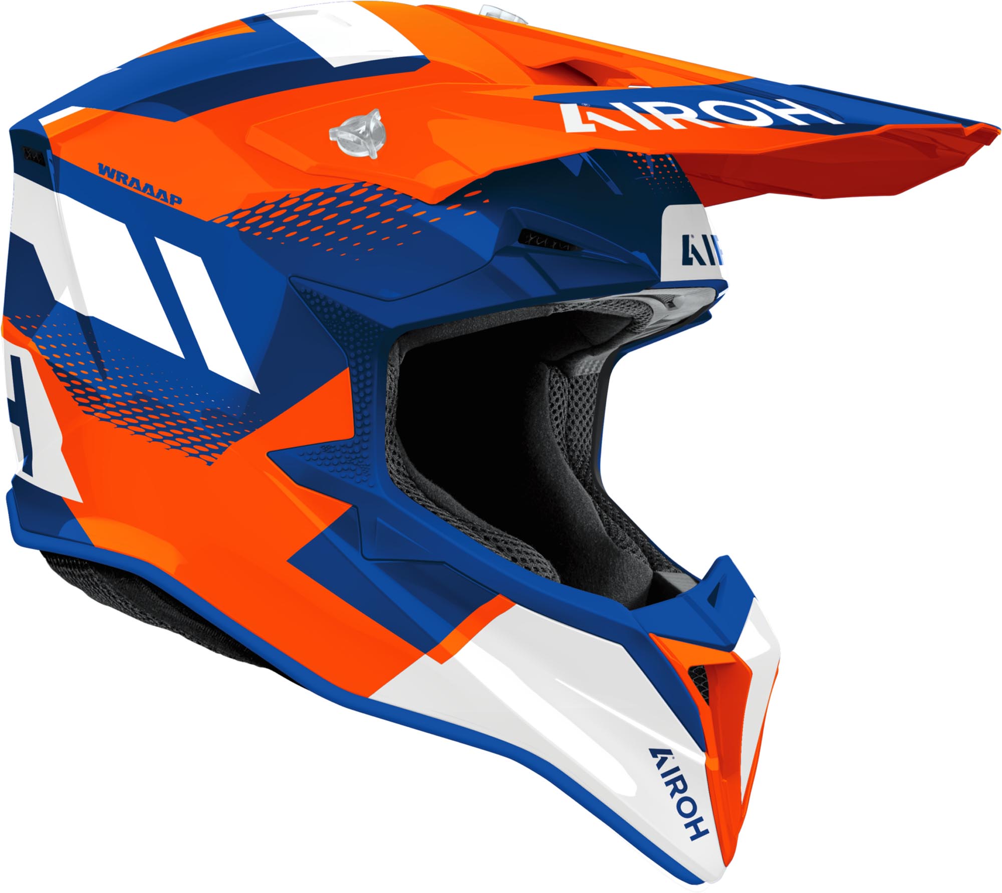 Airoh Wraaap Vision Casque de motocross Blanc/Bleu/Orange XL (61/62) Figure 2