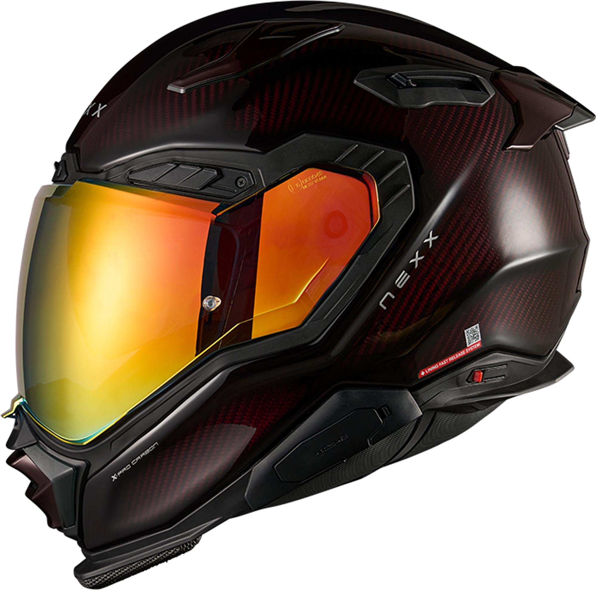 Side view of Nexx X.WST3 Lava Carbon Helmet