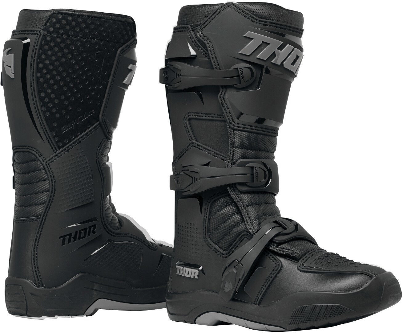 Thor Blitz XR MX 女士越野摩托車靴 黑色 6 圖1