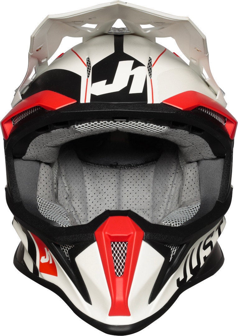 Just1 J18 Pulsar Casco motocross bianco/rosso/nero L (59/60) Figura 5