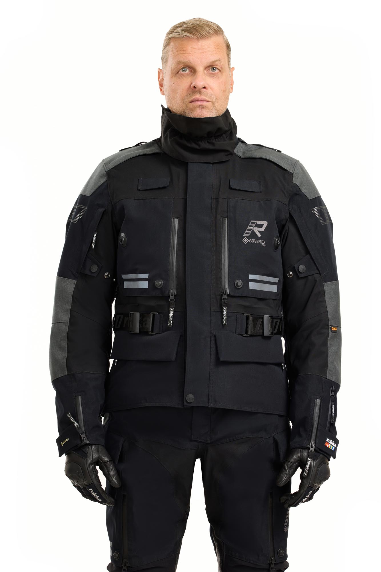 Rukka TitanTrail-R Veste textile moto imperméable noir/gris 64 Figure 3