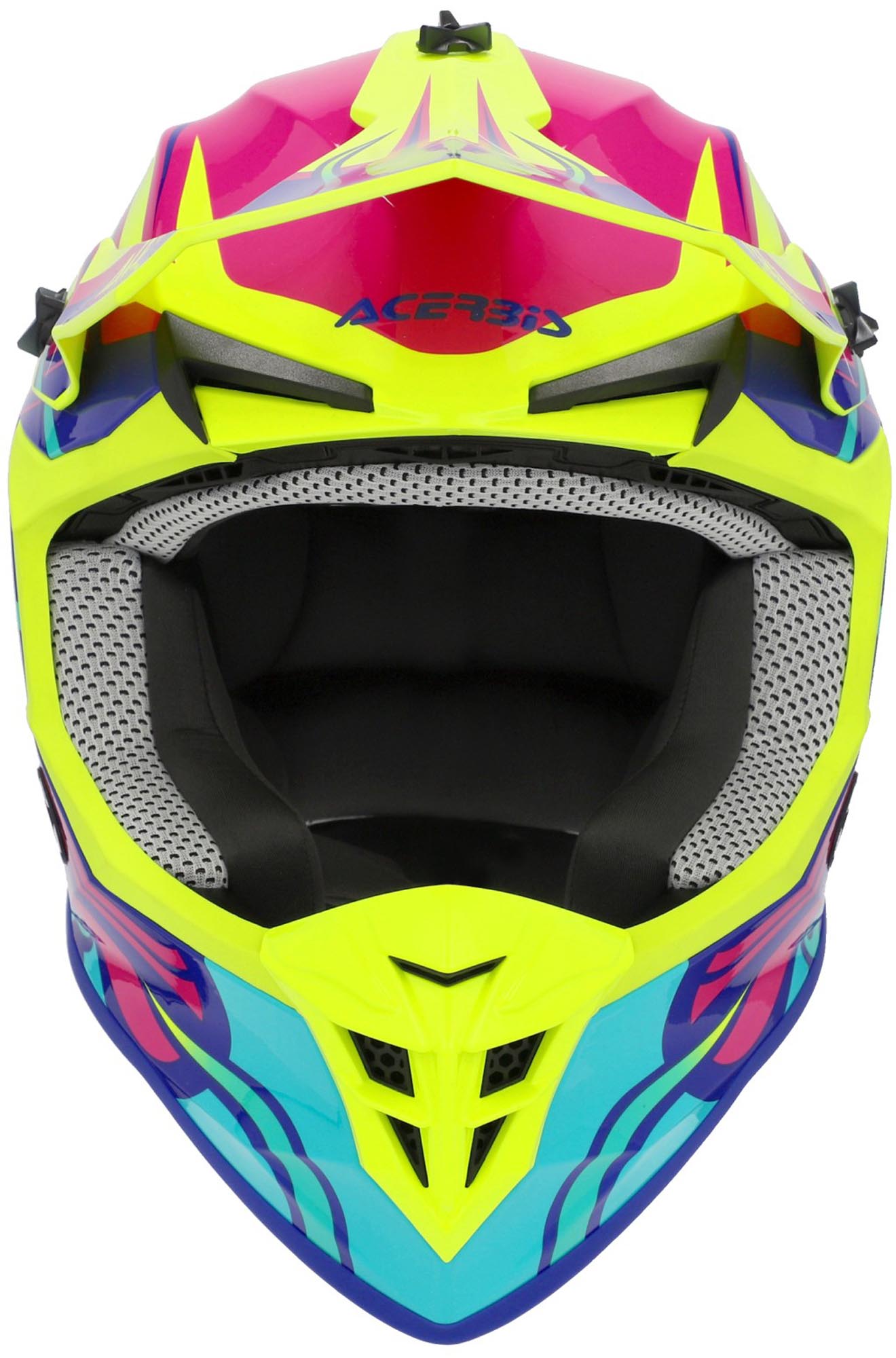 Acerbis Linear Graphic 2026 Cască de motocross roz/galben-neon/turcoaz S (55/56) Figura 4