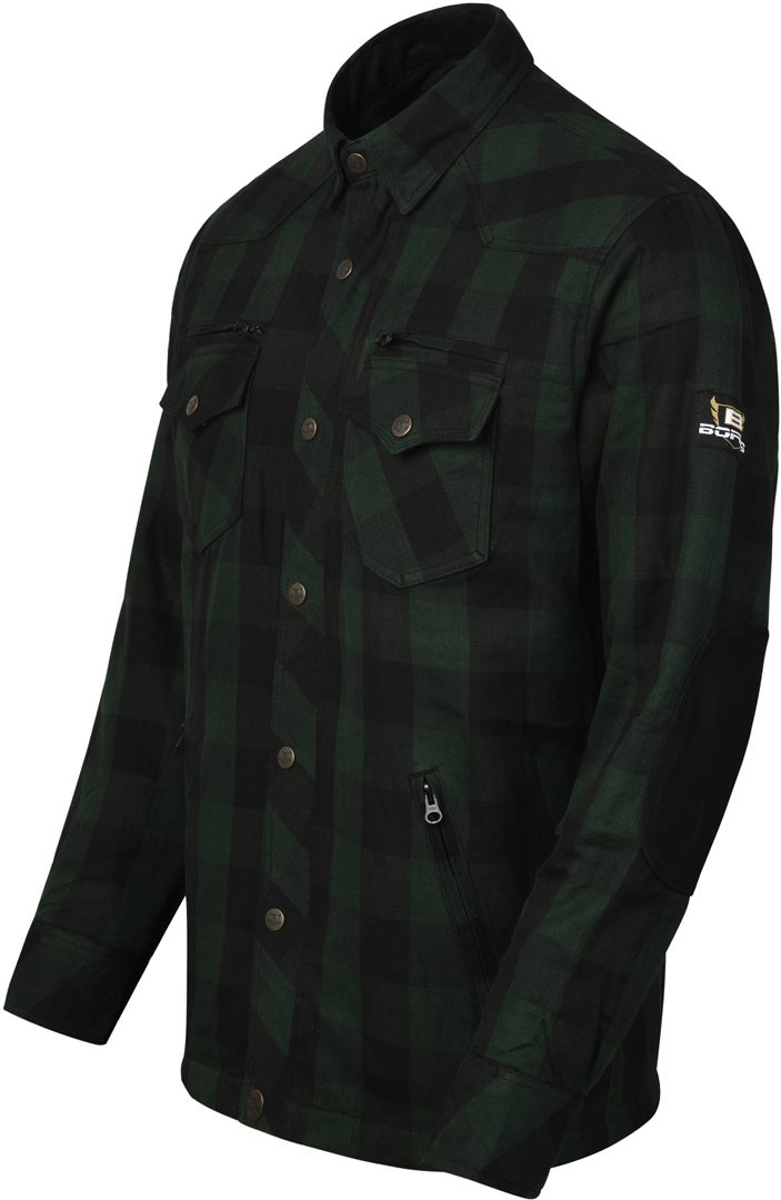 Bores Lumberjack Premium Camicia Moto Verde scuro/nero L Figura 2