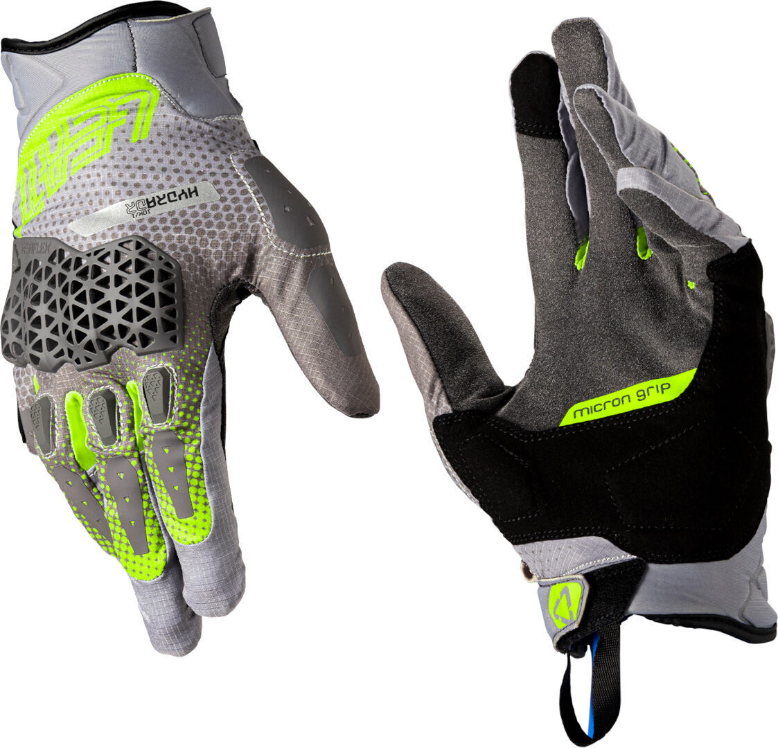 Leatt ADV Hydradri 5.5 Short Mănuși impermeabile pentru motociclete verde/gri S Figura 1