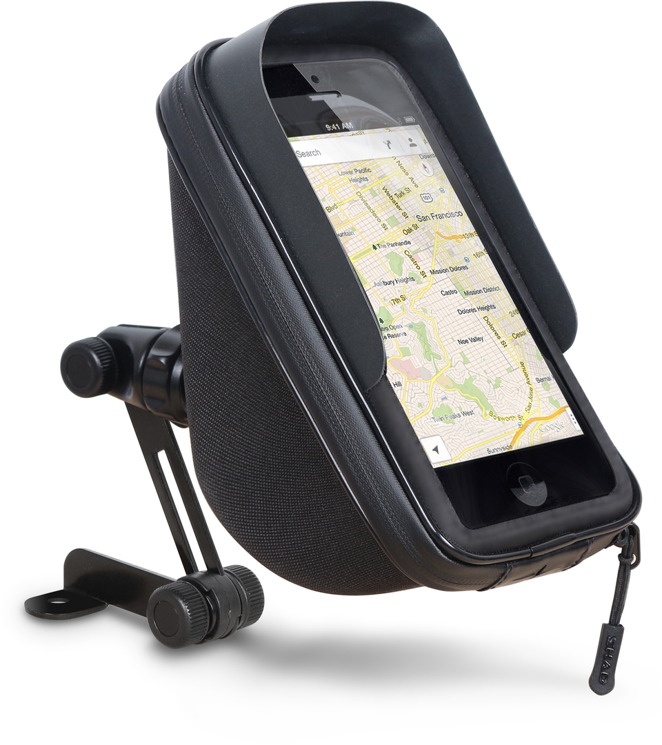 SMARTPHONE HOLDER 6,6" MIT POCKET 180 x 90 mm - MIRROR Figur 1
