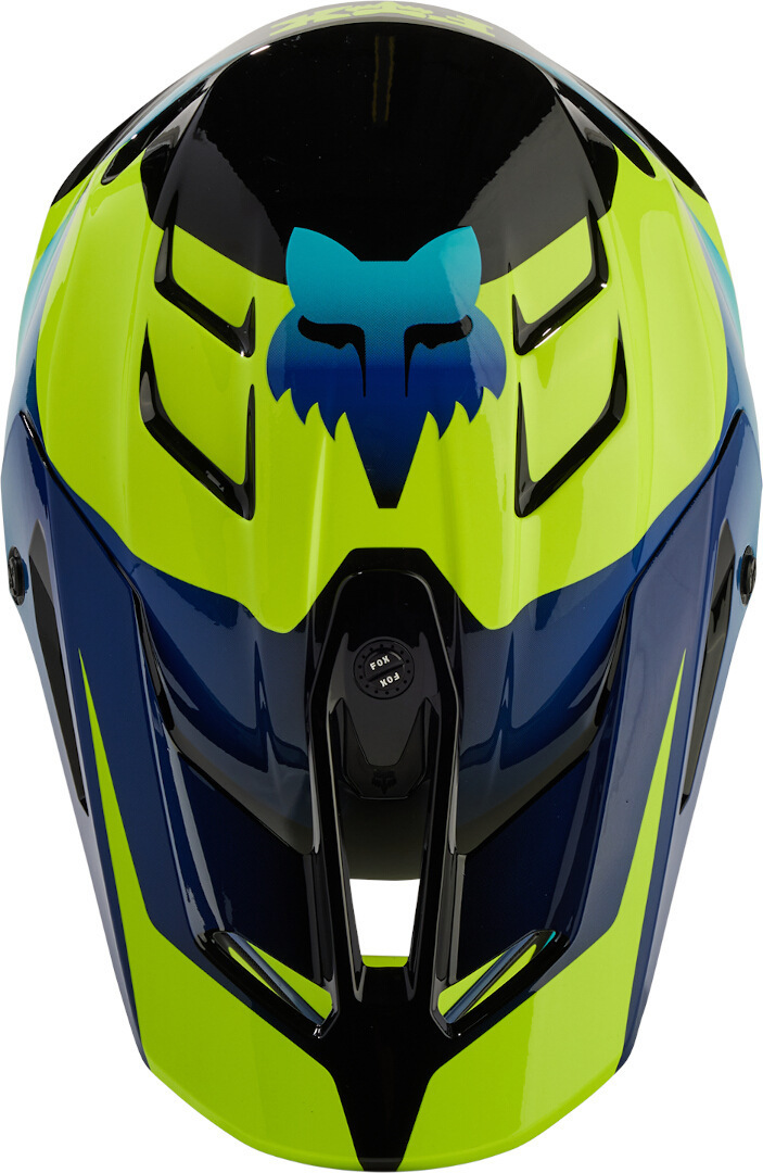 FOX V3 Streak Cască de motocross pentru tineret Negru/Verde Y/S (49/51) Figura 7