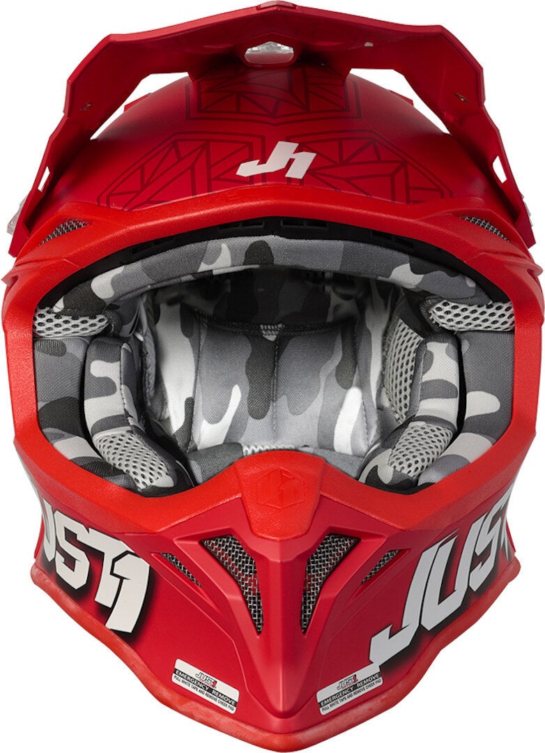 Just1 J39 Kinetic Motorcross Helm rood/zwart XXL (63) Figuur 4