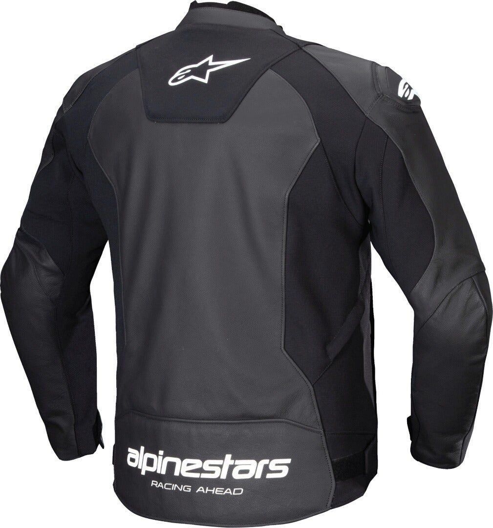 Alpinestars Faster V3 Motorcycle Leather Jacket black/white 54 Figure 2