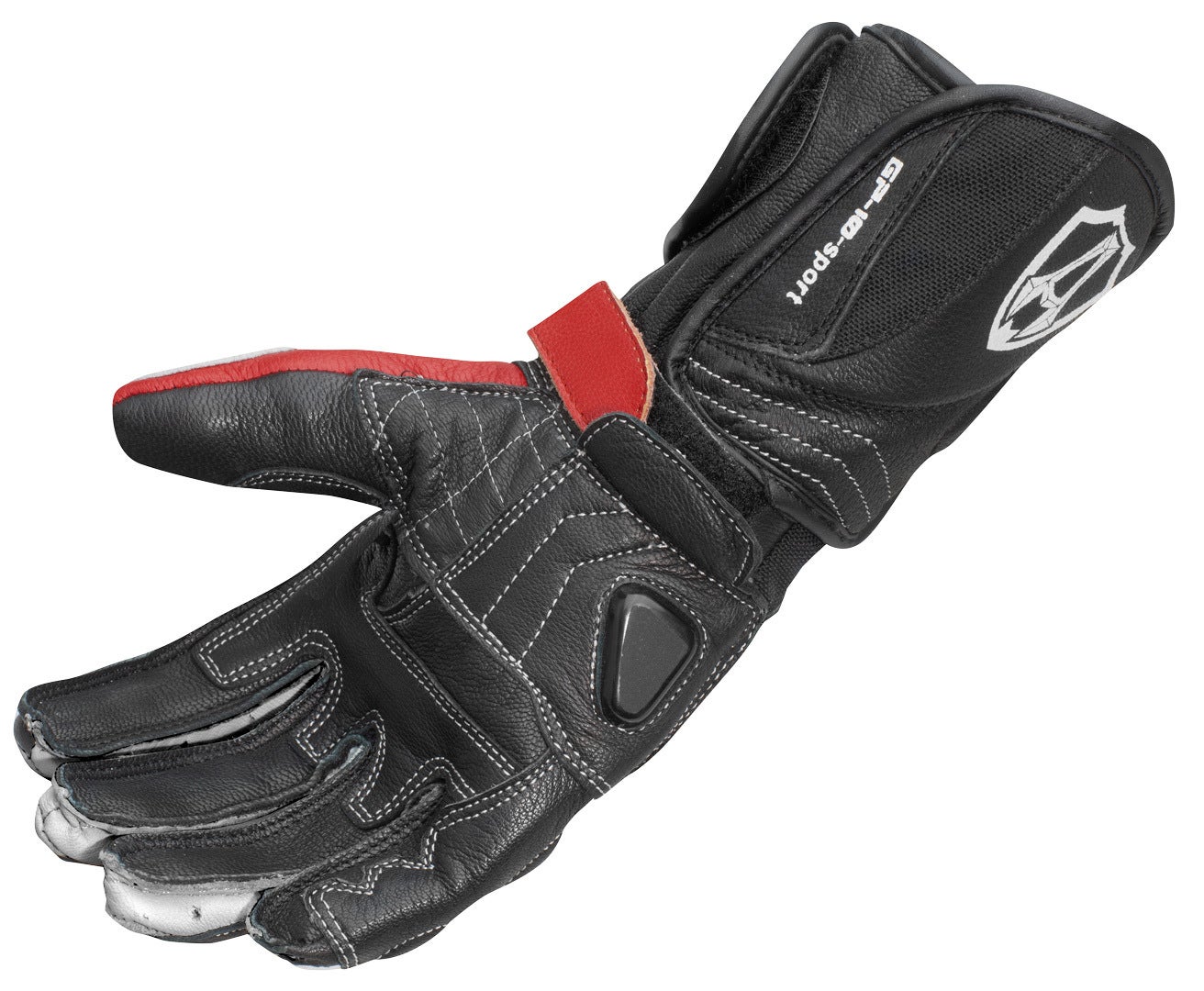 Arlen Ness Mugello Motorcykelhandsker sort/hvid/rød XL Figur 4