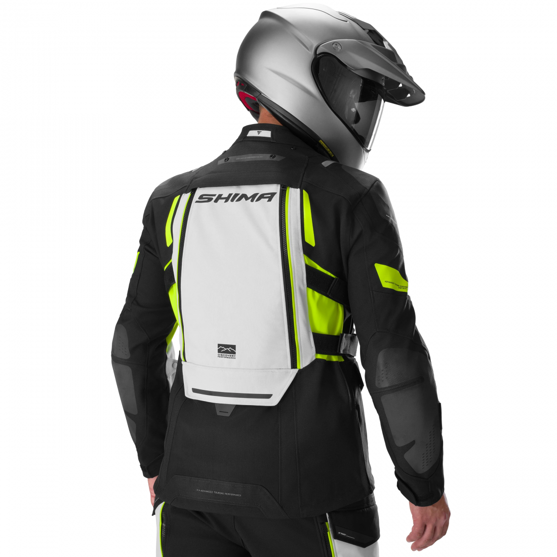 SHIMA Dune 2.0 Motorcycle Textile Jacket black/white/yellow XL Figure 4