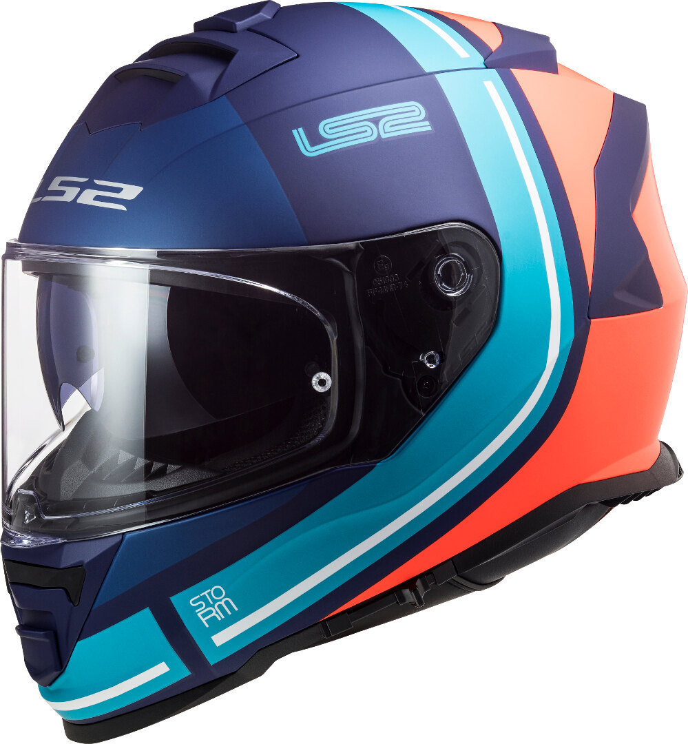 LS2 FF800 Storm Slant Kypärä Sininen/oranssi S (55/56) Kuva 1