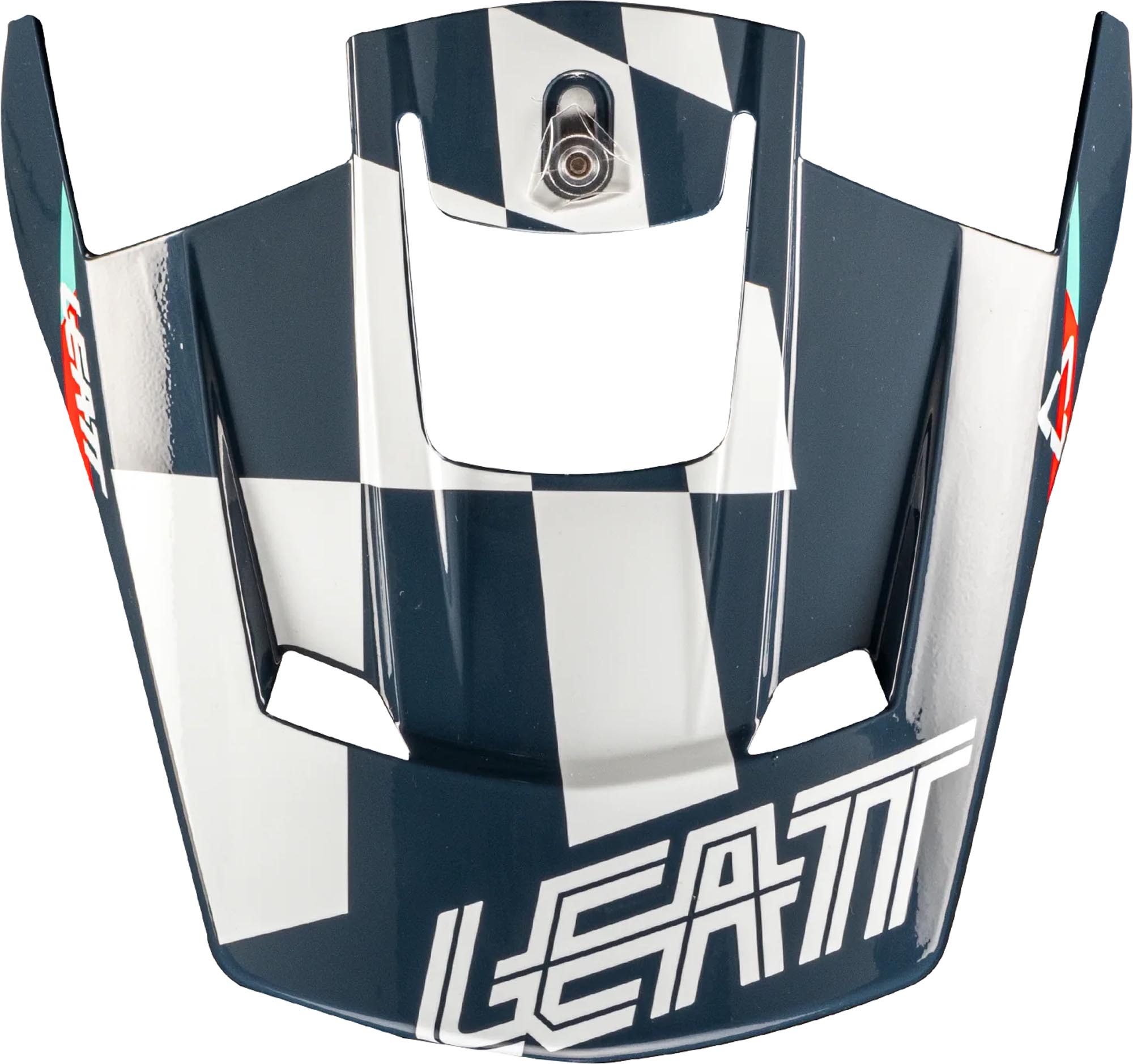Leatt Moto 3.5 Checkered Vârful Casca albastru Figura 1