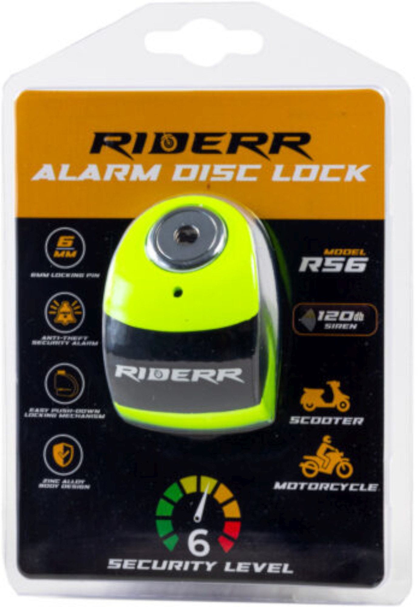 Riderr RS6 Blocare a discului de alarmă Figura 3
