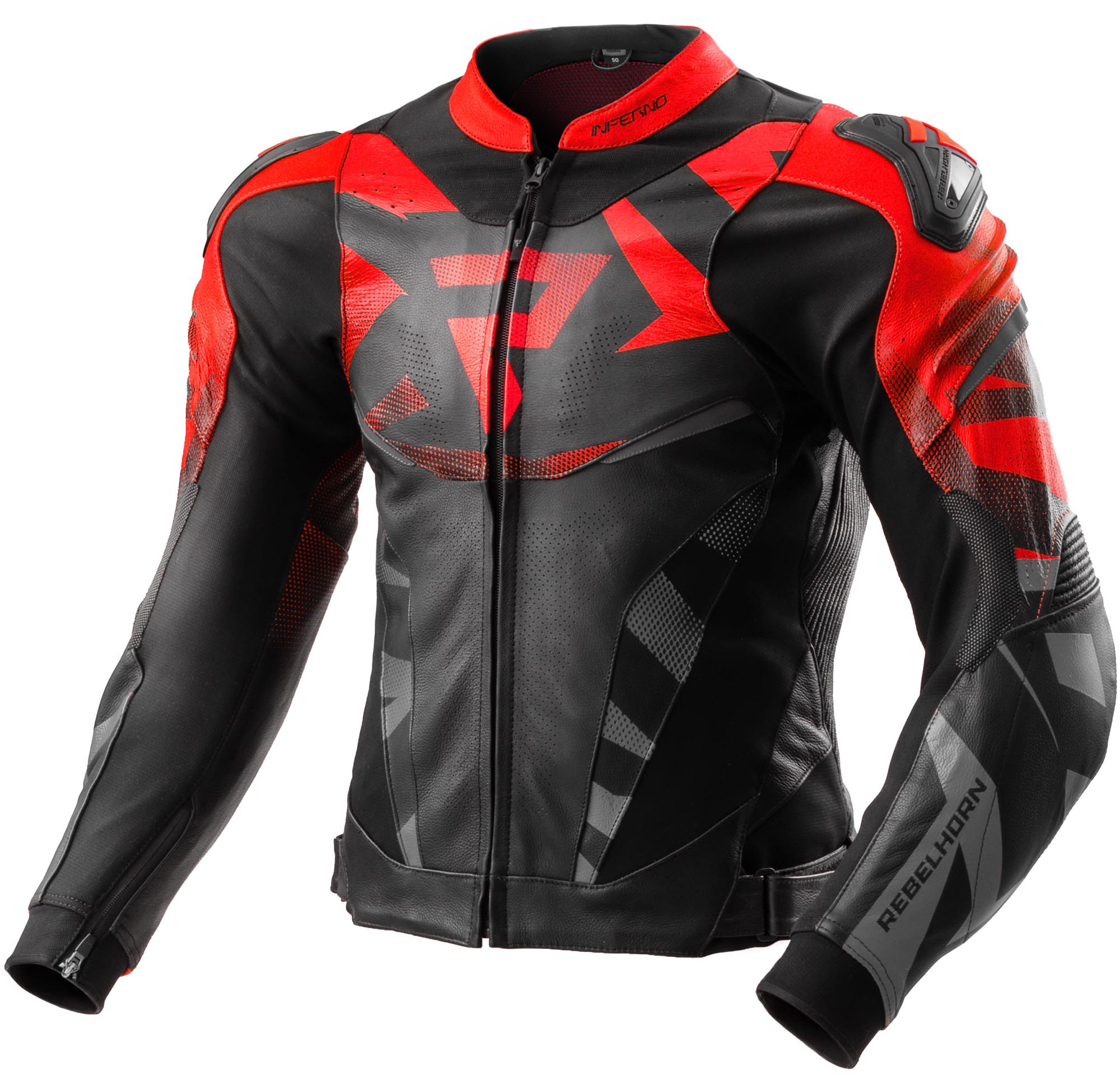 Rebelhorn Inferno Motorcycle Leather Jacket-image-785533549