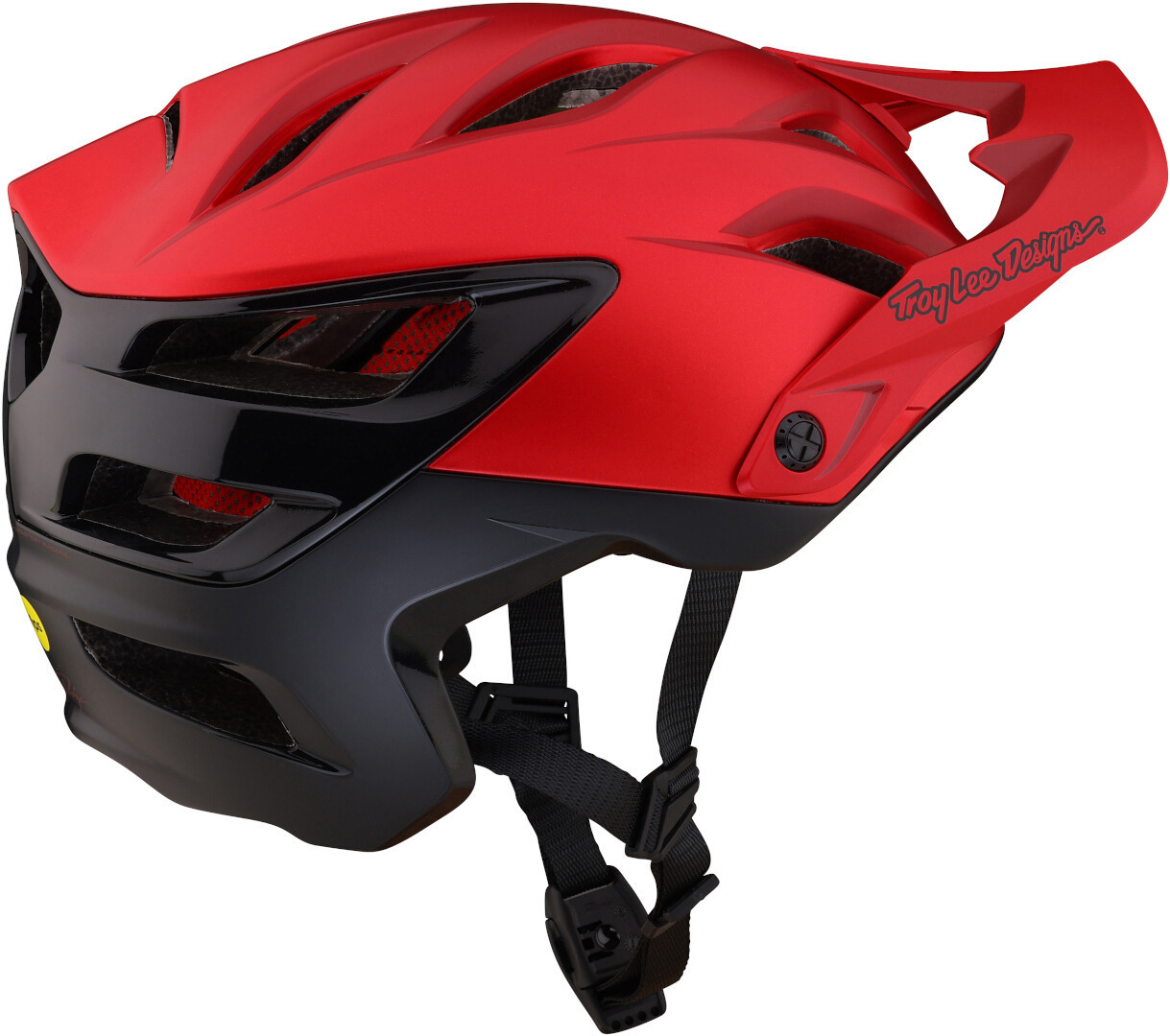 Troy Lee Designs A3 Uno MIPS Cykelhjelm rød/sort M/L Figur 4