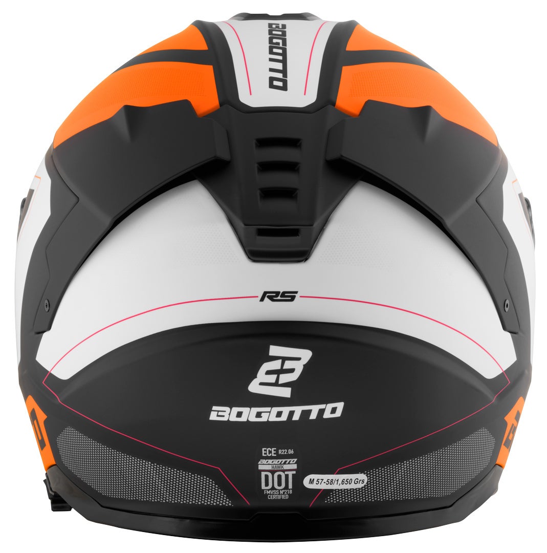 Bogotto FF122 BGT Casque orange/blanc 2XL Figure 6