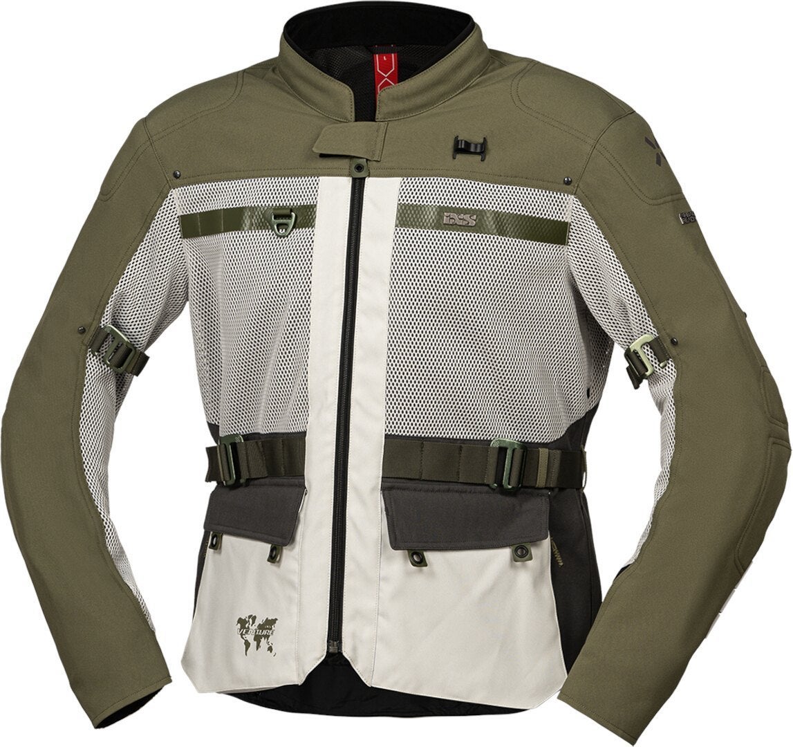 IXS Venture-BigAir 1.0 Motorcycle Textile Jacket olive 3XL Figure 1