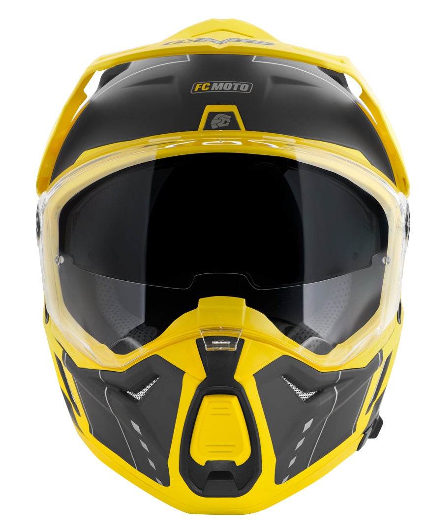 FC-Moto Merkur Pro Air Casco Enduro nero/giallo S Figura 5