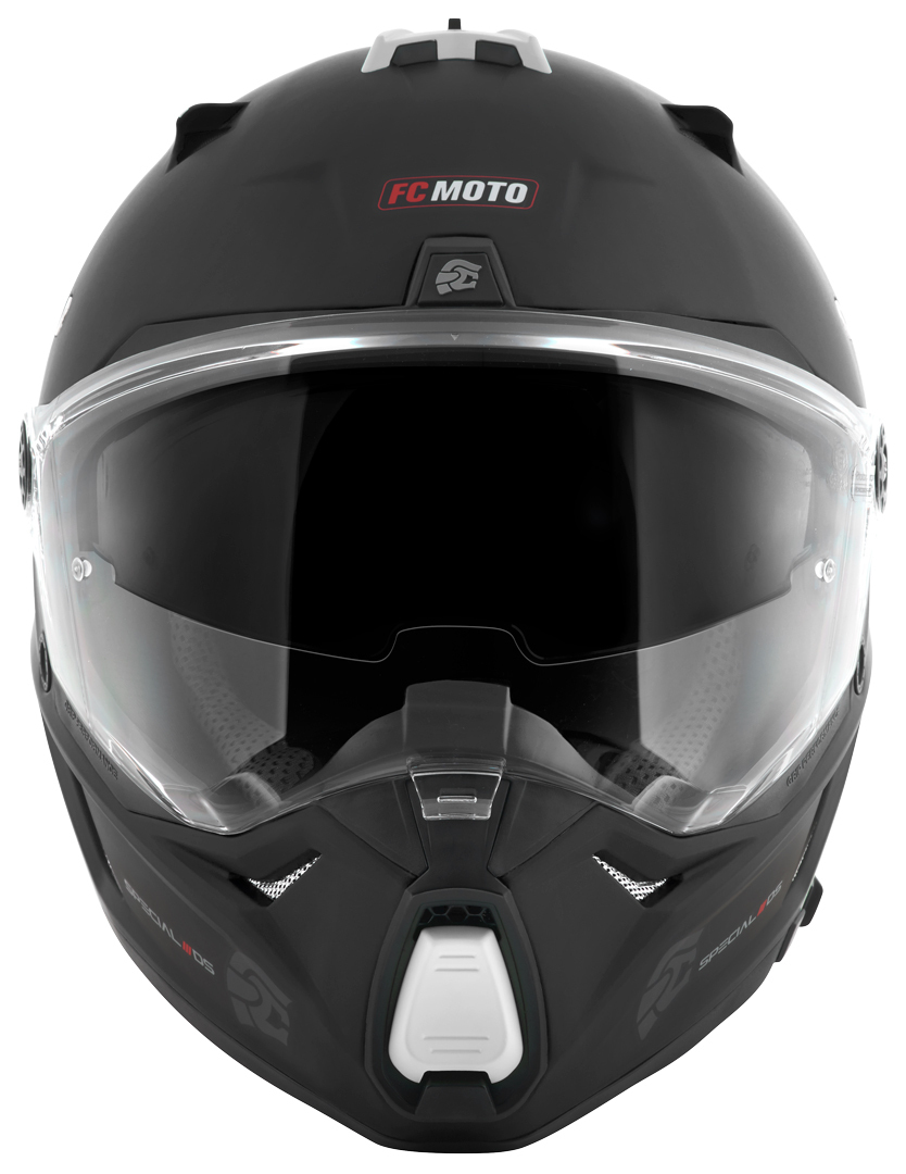 FC-Moto Merkur Pro Straight Cască Enduro alb/negru S Figura 6