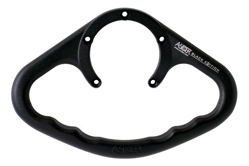 A-SIDER Ediția neagră mâner pentru rezervor mâner 5 șuruburi negre YZF-R1/YZF-R6 Figura 1