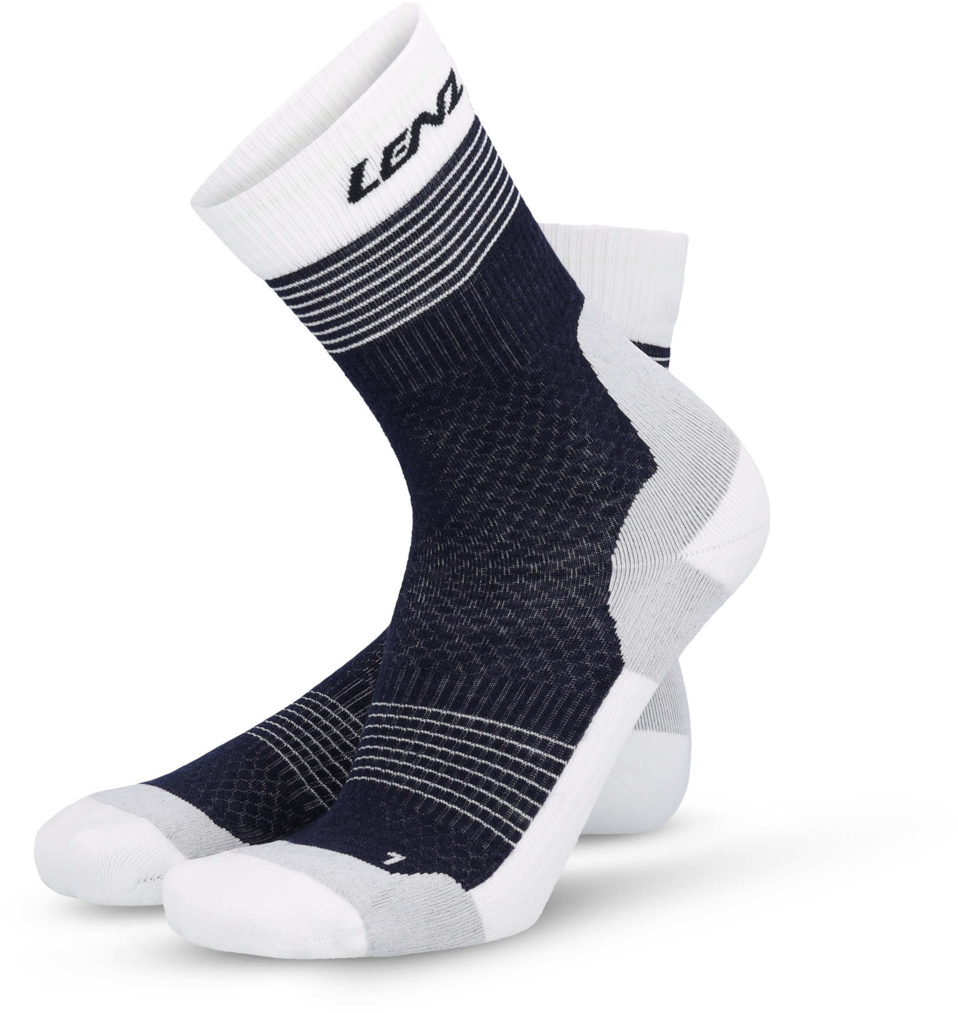 Lenz Think About Merino Nordic 2.0 Socken dunkelblau/weiß 39-41 Abbildung 1