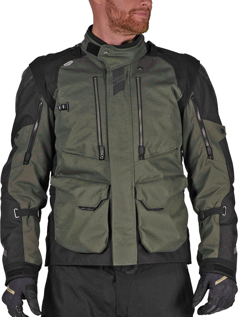 Leatt ADV Multitour 5.5 waterproof Motorcycle Textile Jacket black/olive L Figure 3