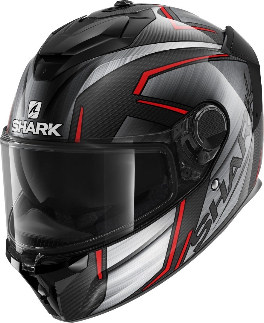 Shark Spartan GT Carbon Kromium Přilba Černá/červená M (57/58) Obrázek 1