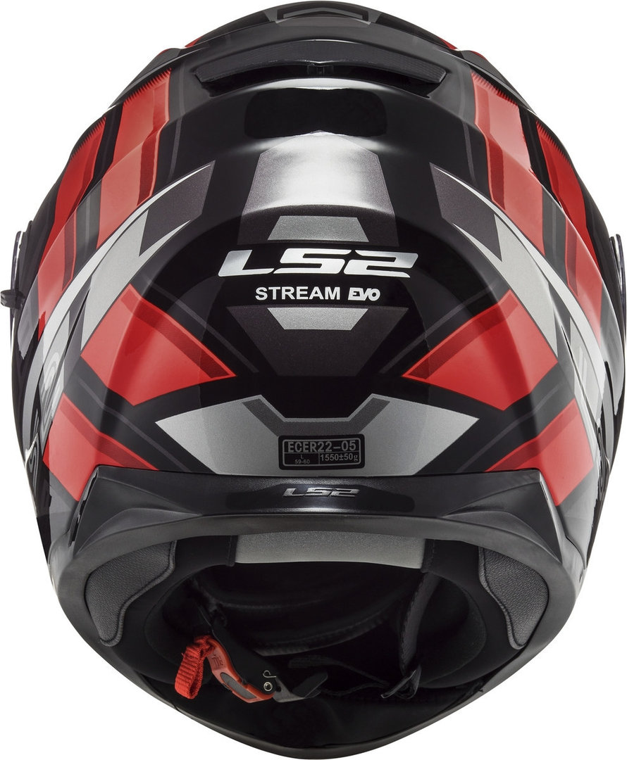 LS2 FF320 Stream Evo Loop Helm Zwart/Rood S (55/56) Figuur 3