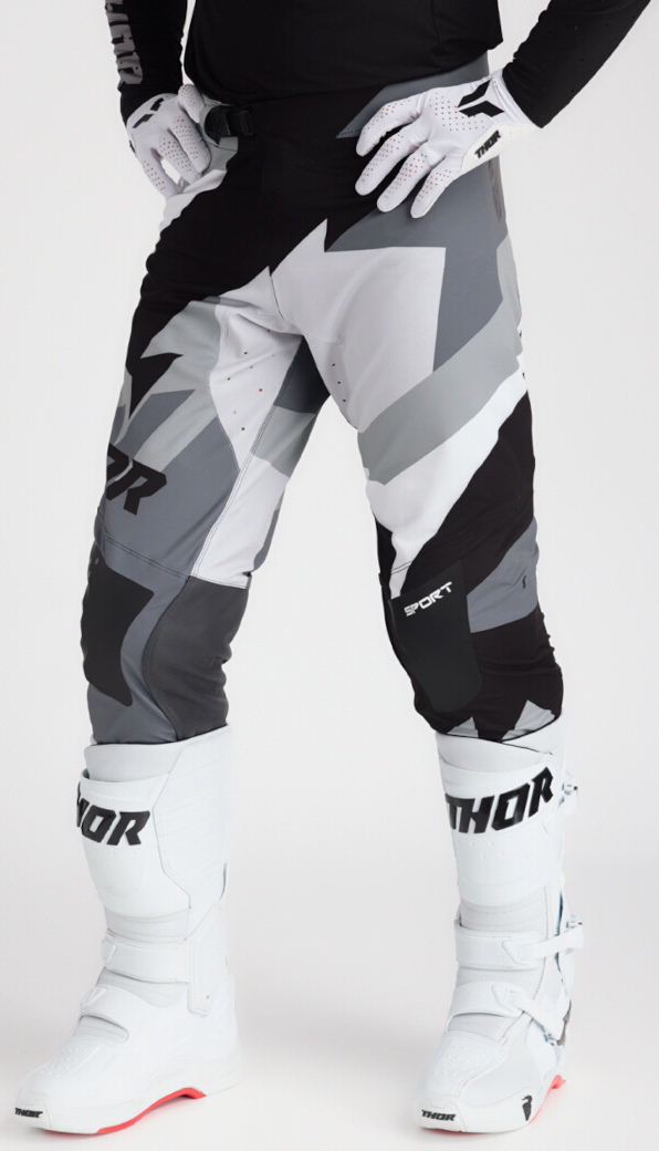 Thor Sportmode Brave Motocross bukser sort/hvid/grå 31 Figur 9
