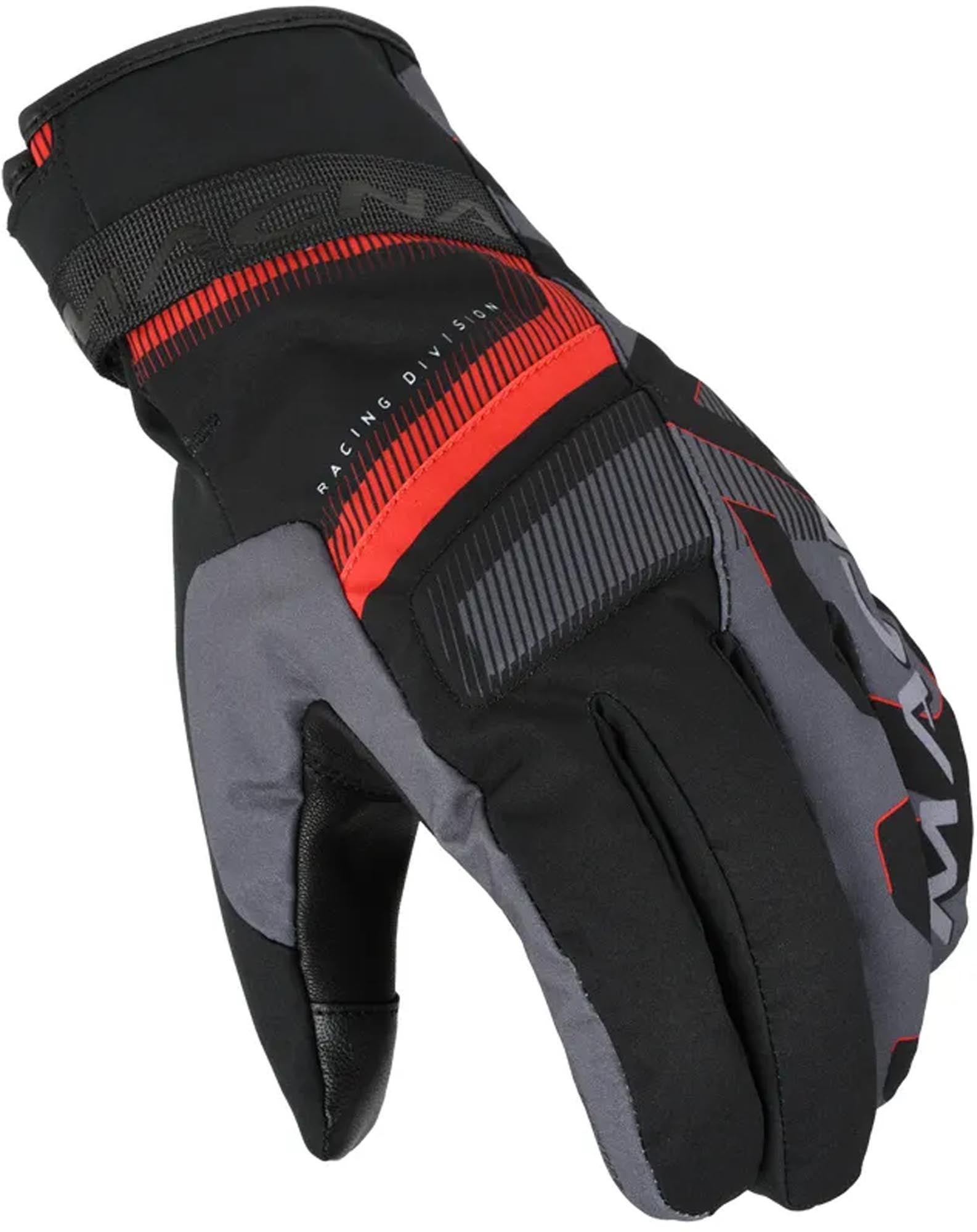 Macna Tarsen RTX waterproof Motorcycle Gloves black/red S Figure 1