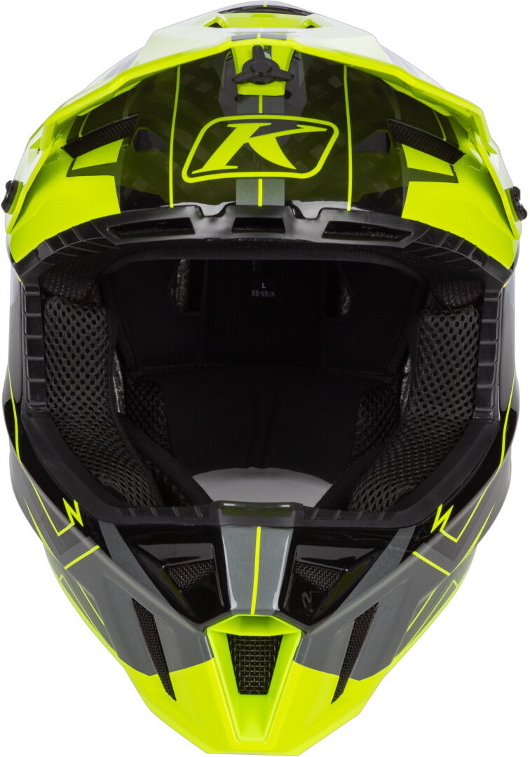 Klim F3 Carbon Velocity Hi-Vis Snöskoter hjälm M (56/57) Figur 6