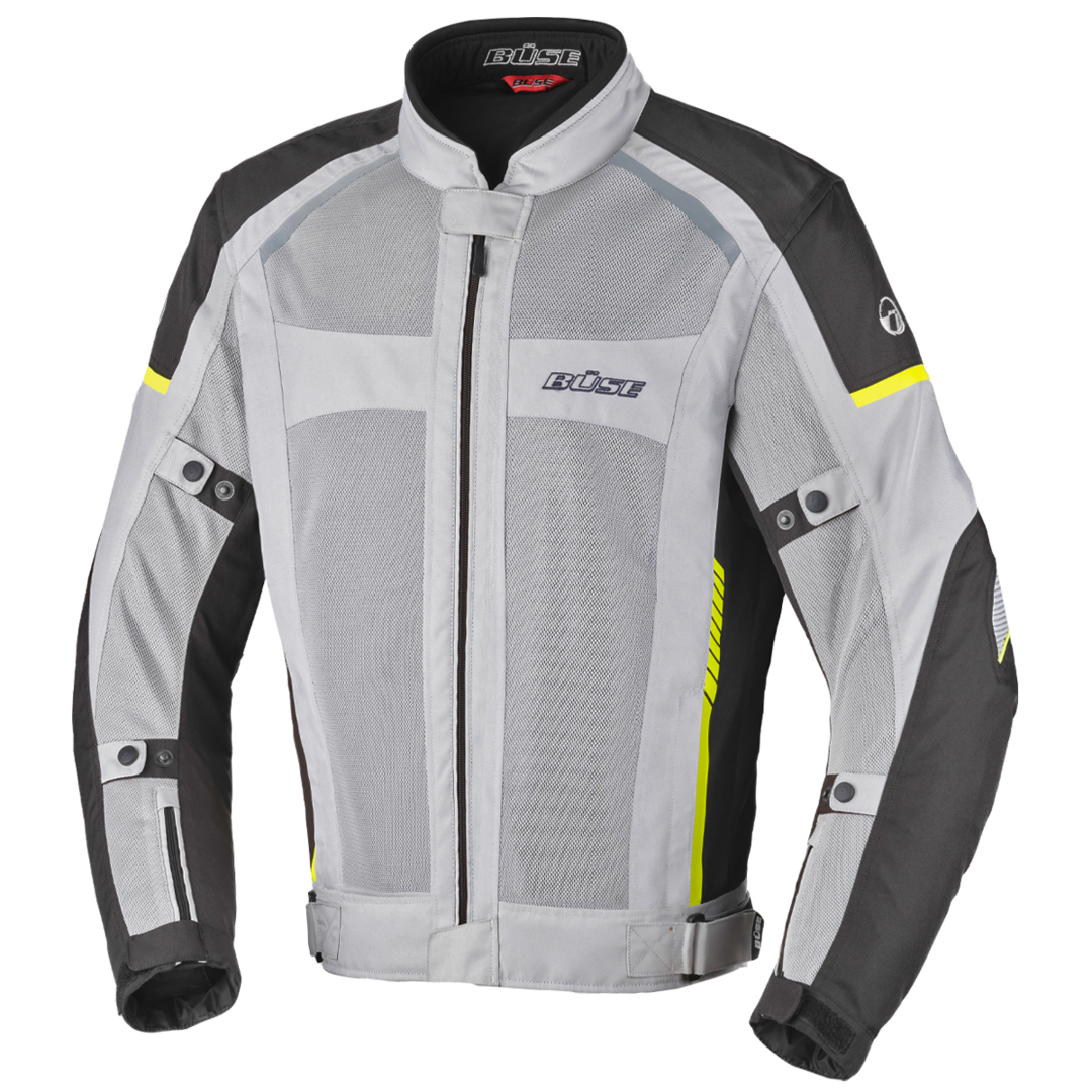 Büse Santerno Motorrad Textiljacke hellgrau M Abbildung 1