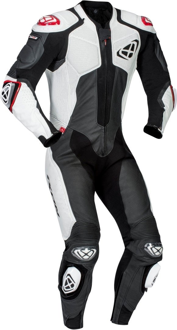 Ixon Vendetta Evo One Piece Motorcycle Leather Suit black/white 2XL Figure 1