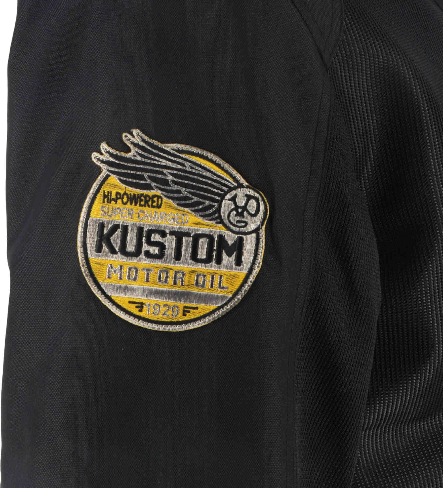 Von Dutch X Helstons Speed Racer Air Mesh Motorrad Textiljacke schwarz/weiß/gelb 4XL Abbildung 7