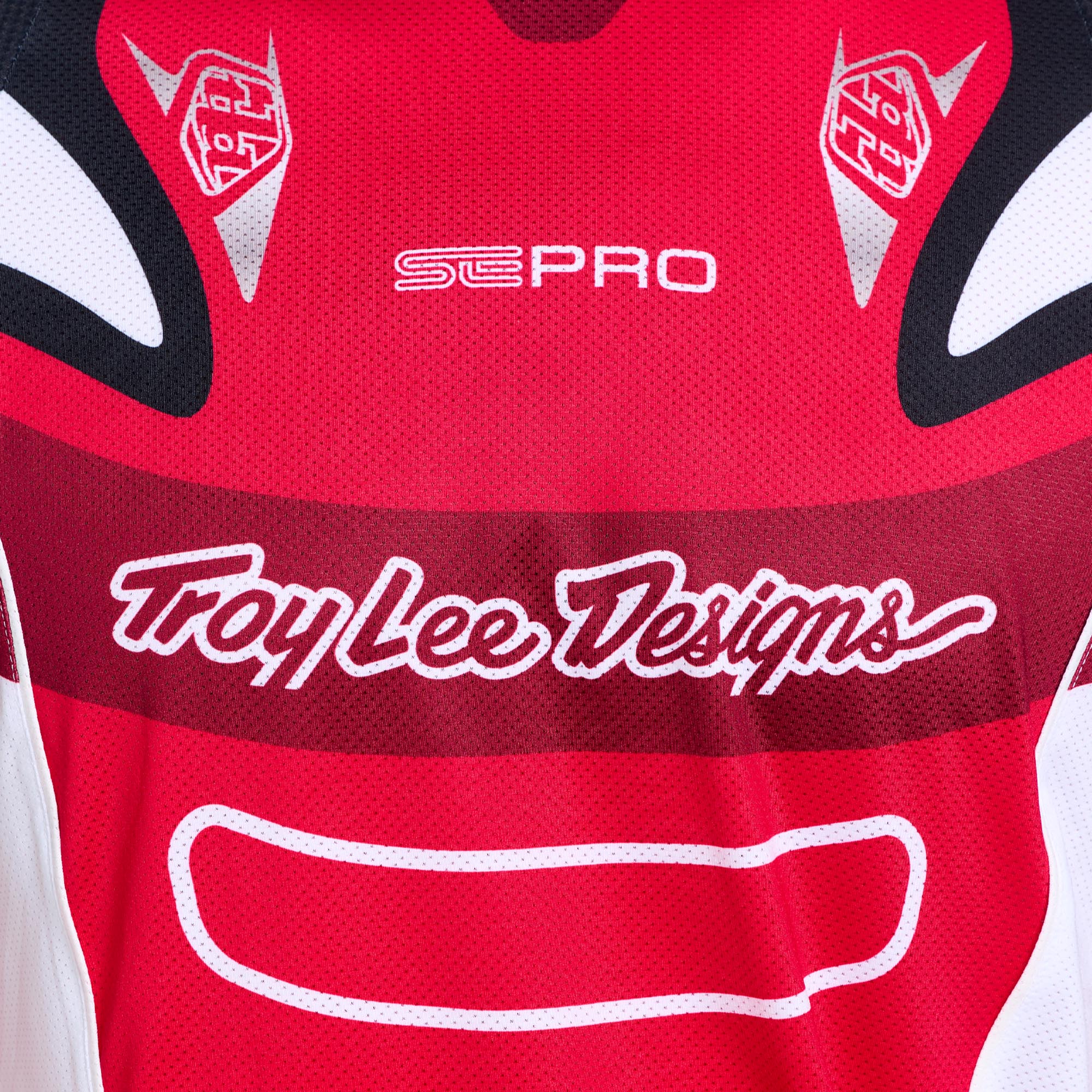 Troy Lee Designs SE Pro Salvo Tricou de motocross Roșu/Alb S Figura 4