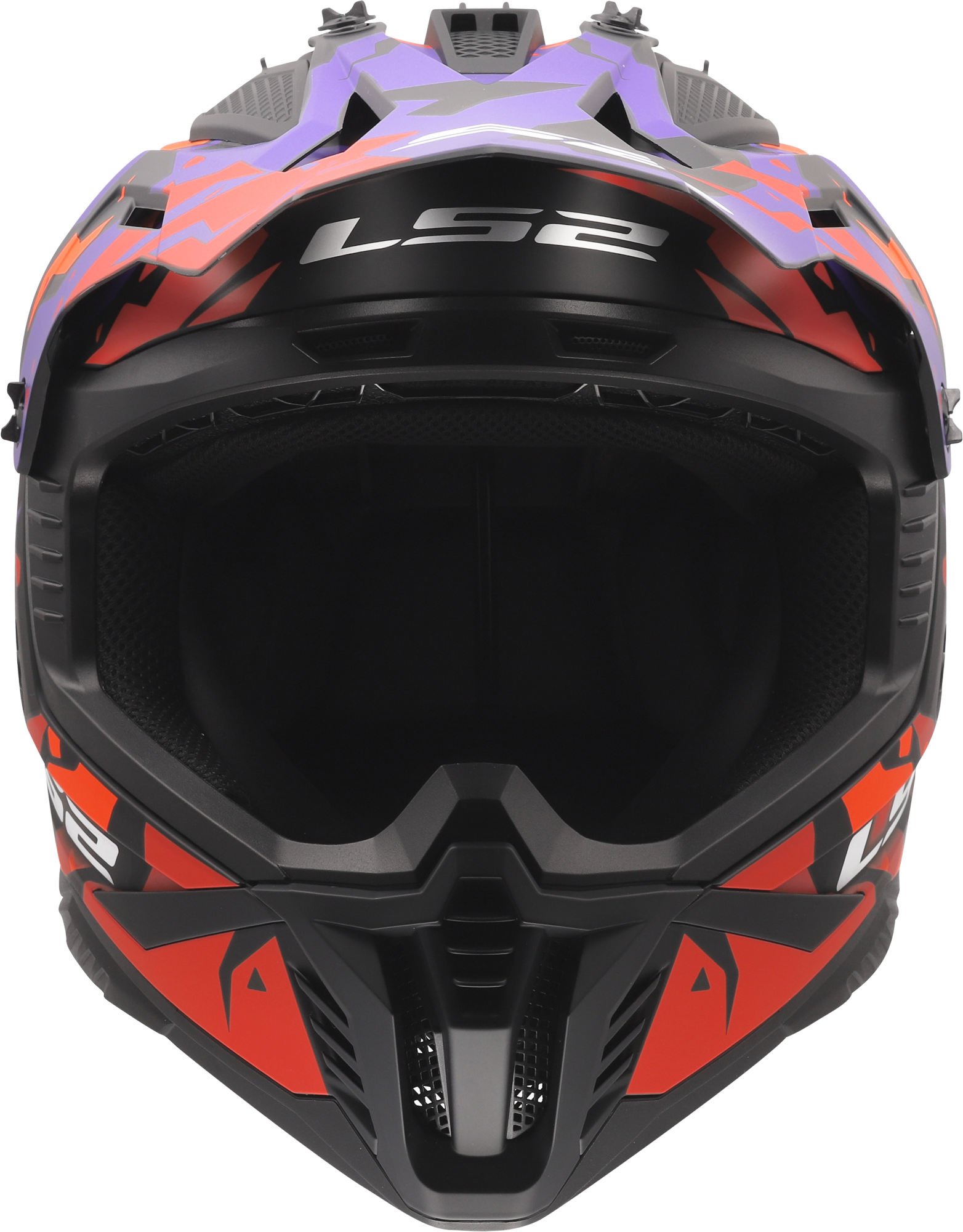 LS2 MX708 Fast II Grotesk Casco da motocross viola S (55/56) Figura 8