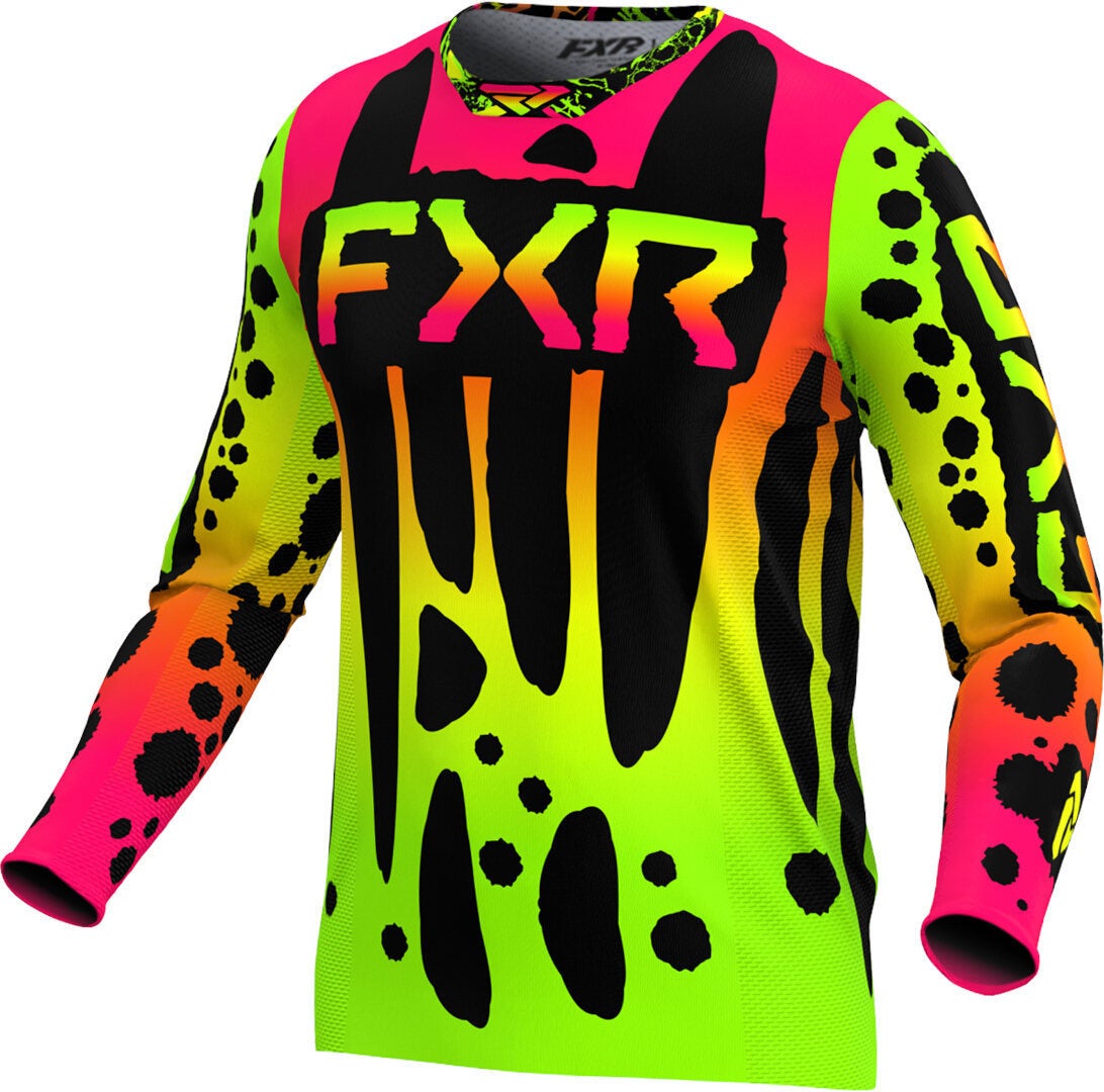 FXR Podium 2024 Motocross trøje neon/sort/pink S Figur 1