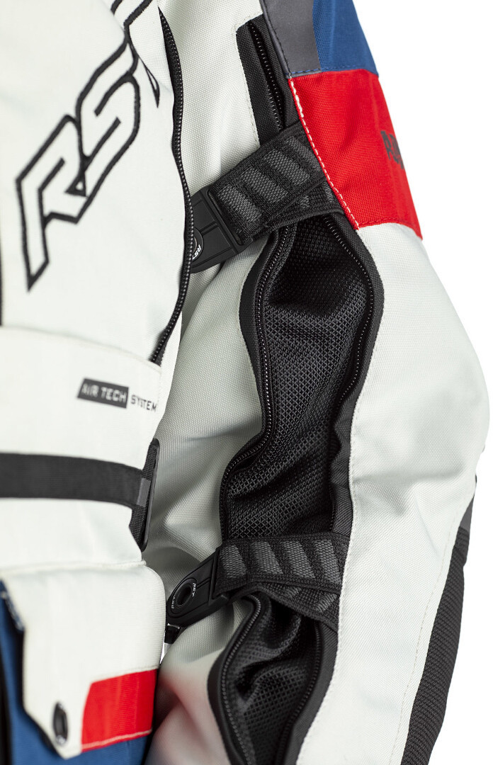 RST Adventure-X Giacca tessile moto bianco/blu/rosso M Figura 4