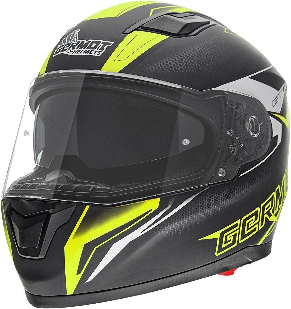 Germot GM 330 Decor Přilba černá mat/neon L (59/60) Obrázek 1
