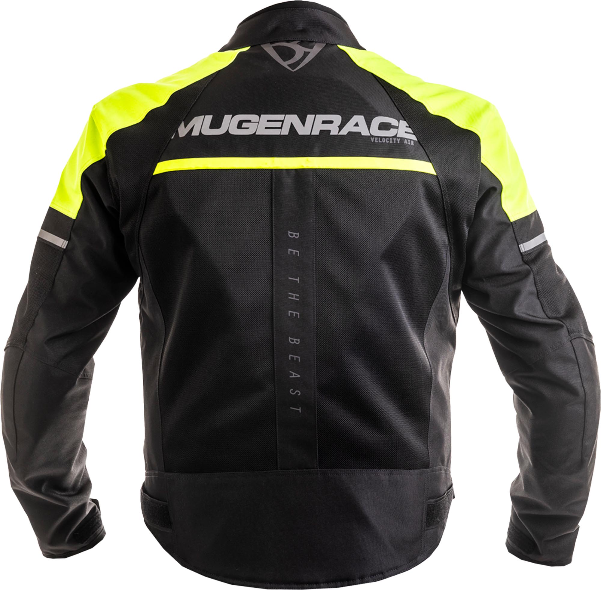 MUGENRACE Velocity Air Motorcycle Textile Jacket black/neon-yellow L Figure 3