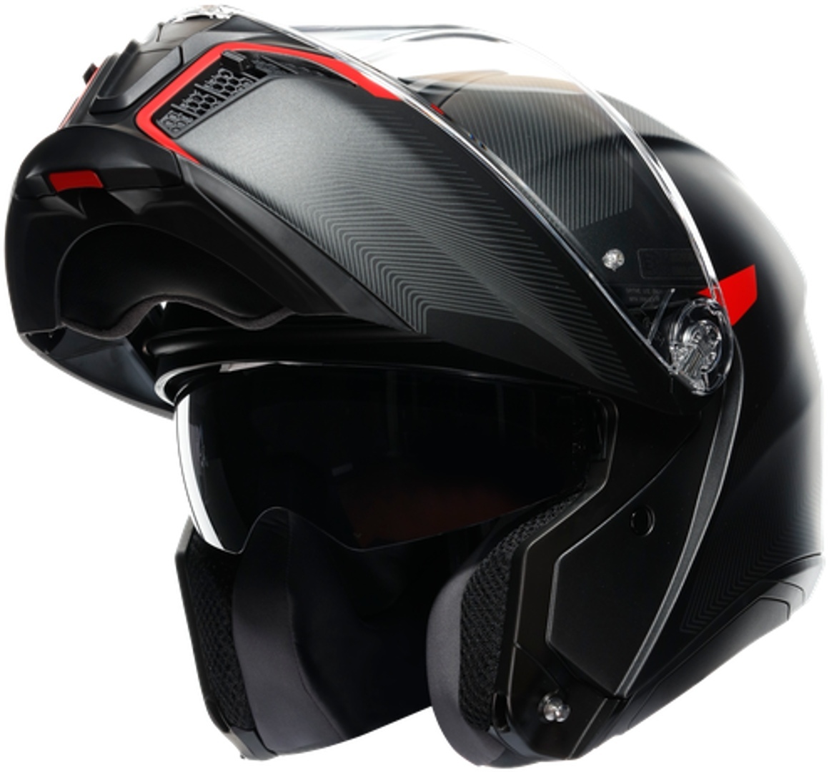 AGV Tourmodular Frequency Helm grau/rot M (57/58) Abbildung 10