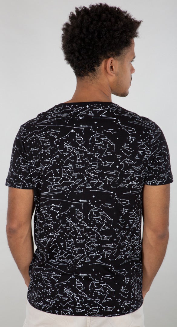 Alpha Industries NASA Voyager AOP T-shirt Sort XL Figur 2