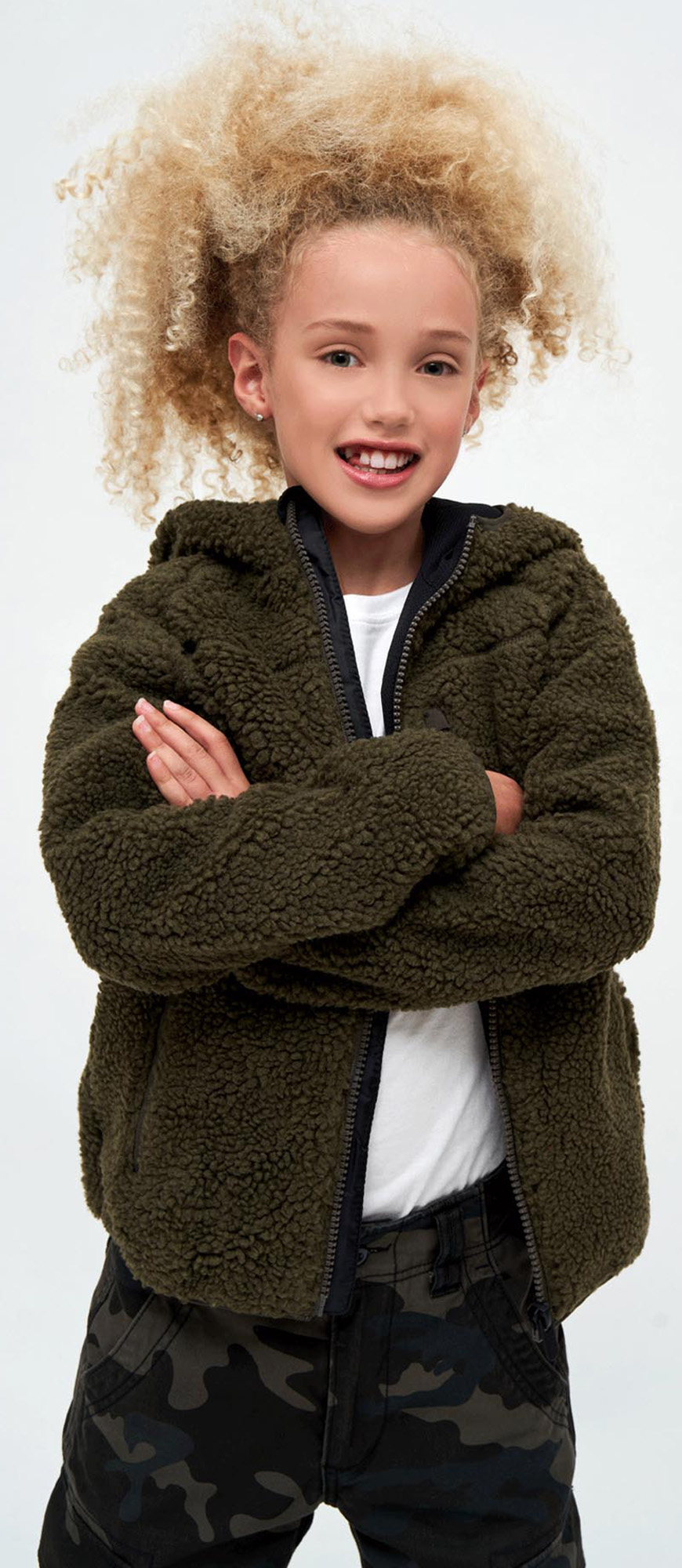 Brandit Teddyfleece Hodded Παιδικό μπουφάν ελιά 158-164 Γράφημα 6