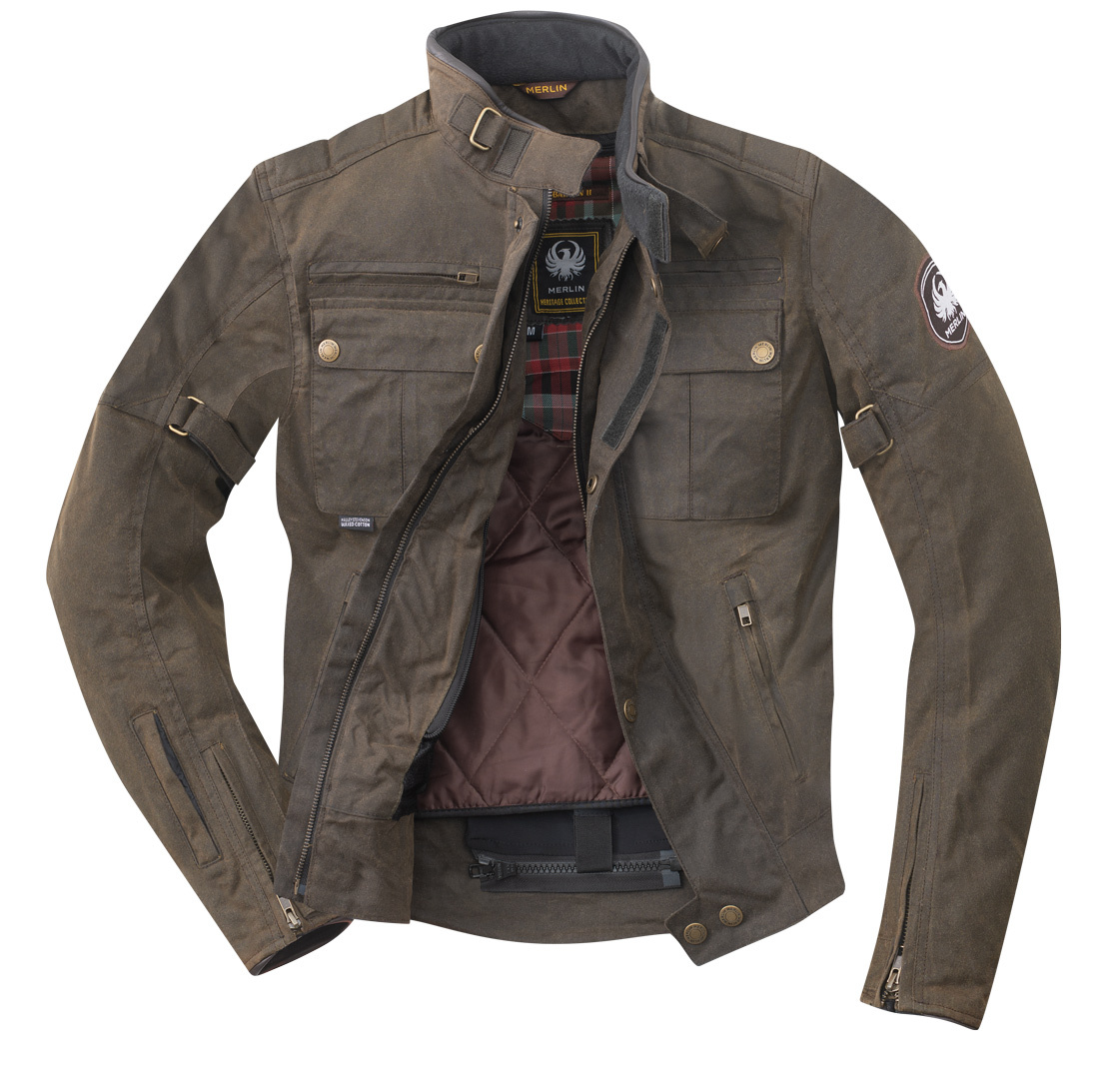 Merlin Barton II Motorcycle Waxed Jacket olive 3XL Figure 2