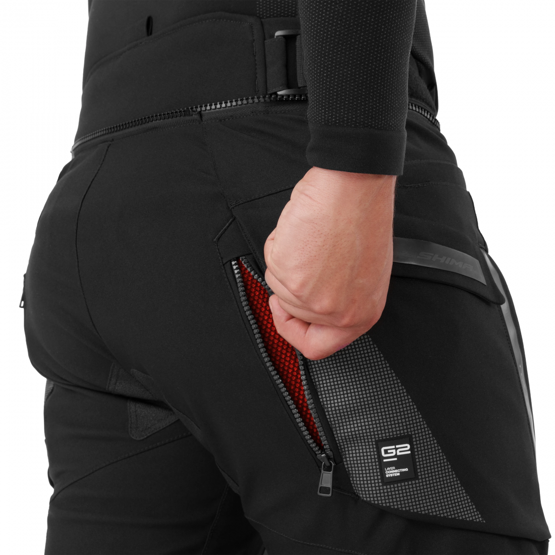 SHIMA Hero 3.0 Motorcycle Textile Pants grey/red S Figure 12