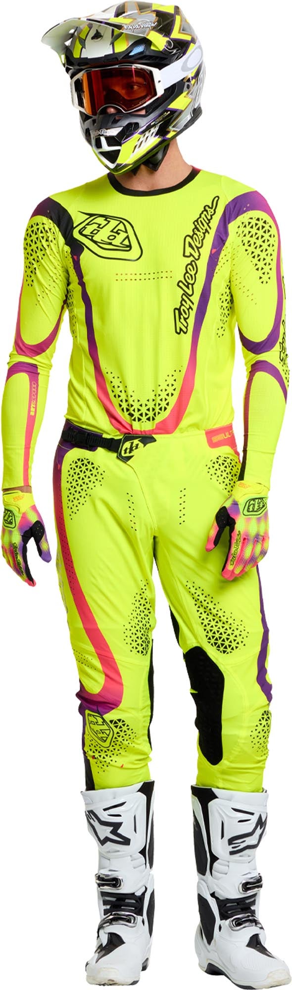 Troy Lee Designs SE Ultra Aura 越野摩托車褲 螢光黃 34 圖13