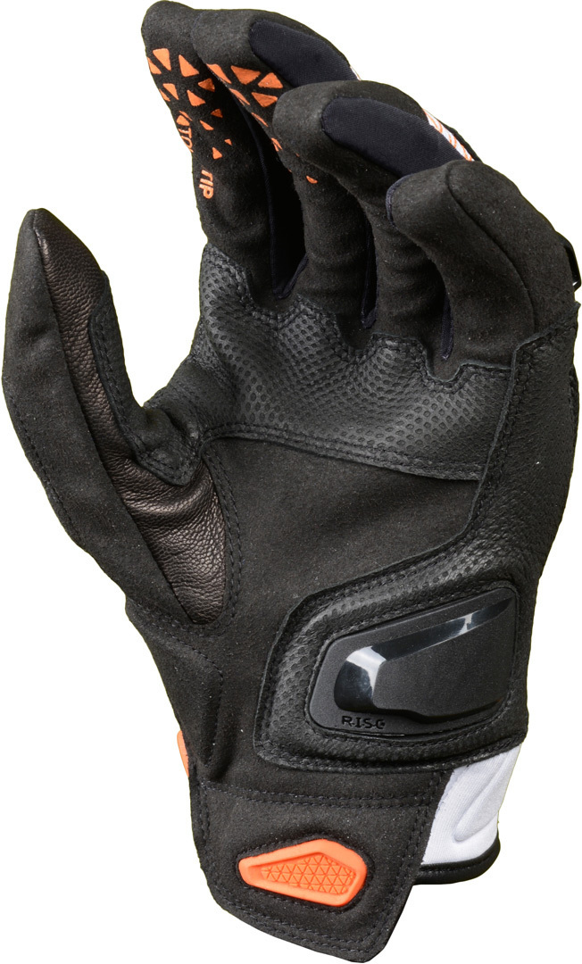 Macna Assault Motorfiets handschoenen zwart/wit/oranje L Figuur 2
