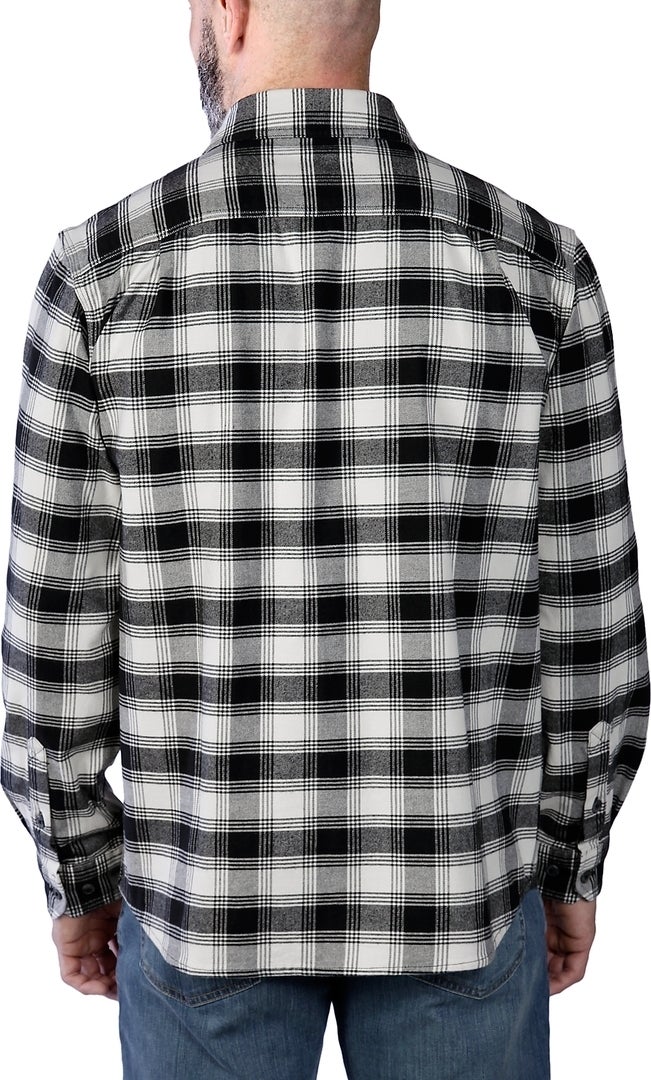 Carhartt Rugged Flex Flannel Plaid Camicia nero/beige L Figura 2
